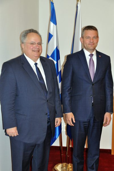 Nikos Kotzias a Peter Pellegrini Nikos Kotzias a Peter Pellegrini