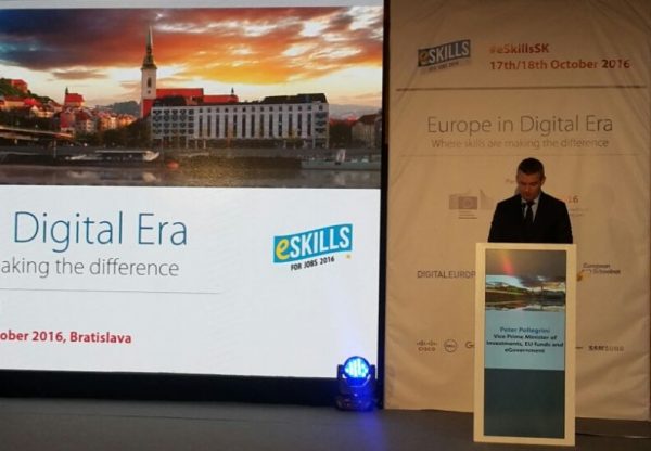 Peter Pellegrini na konferencií eSkills for Jobs
